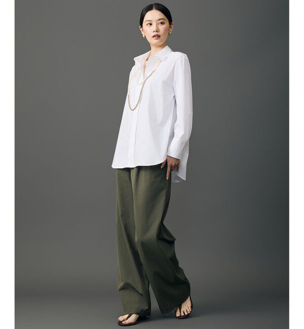 自由区「【SHIHOさん着用】エッセンシャルブロードベーシック シャツブラウス」|シャツ・ブラウス|