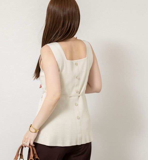 NOLLEY'S sophi「《手洗い可能》【TORRAZZO DONNA/トラッゾドンナ】2way Square Neck Knit ブラウス」|ニット・セーター|