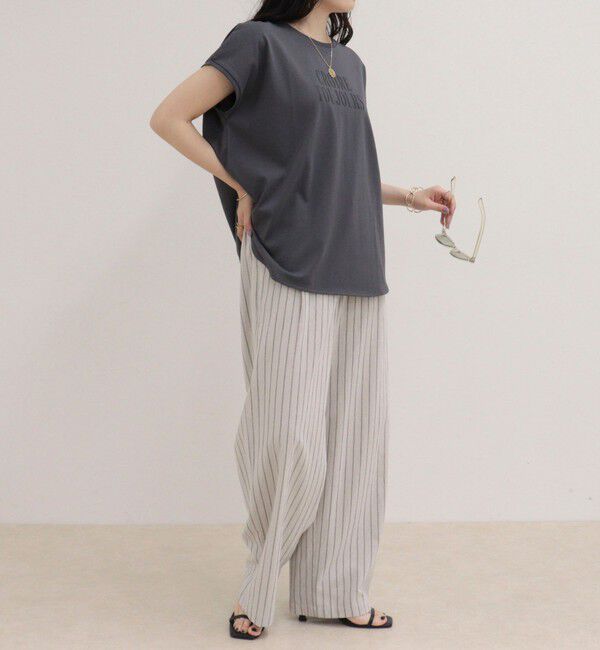 fredy emue「【UVカット/接触冷感】フレンチロゴＴシャツ」|Tシャツ・カットソー|