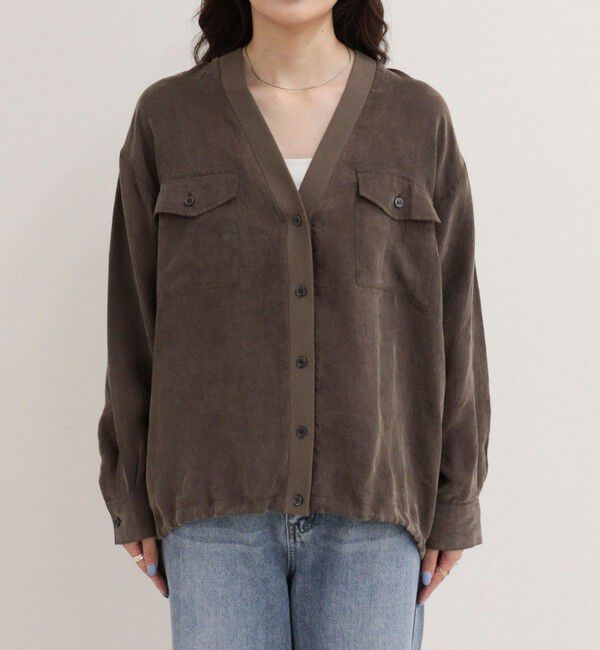 fredy emue「《セットアップ対応》フィブリルカーデブラウス」|カーディガン|