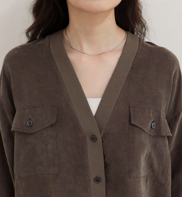 fredy emue「《セットアップ対応》フィブリルカーデブラウス」|カーディガン|