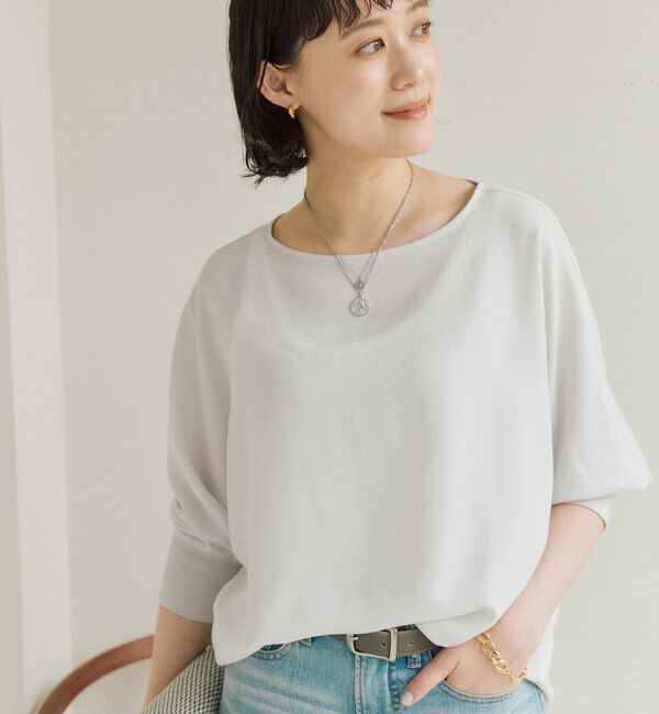  「リブ付きジョーゼットドルマンブラウス」|シャツ・ブラウス|