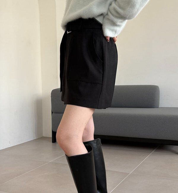  「【セットアップ対応】スカートレイヤードショートパンツ」|スカート|