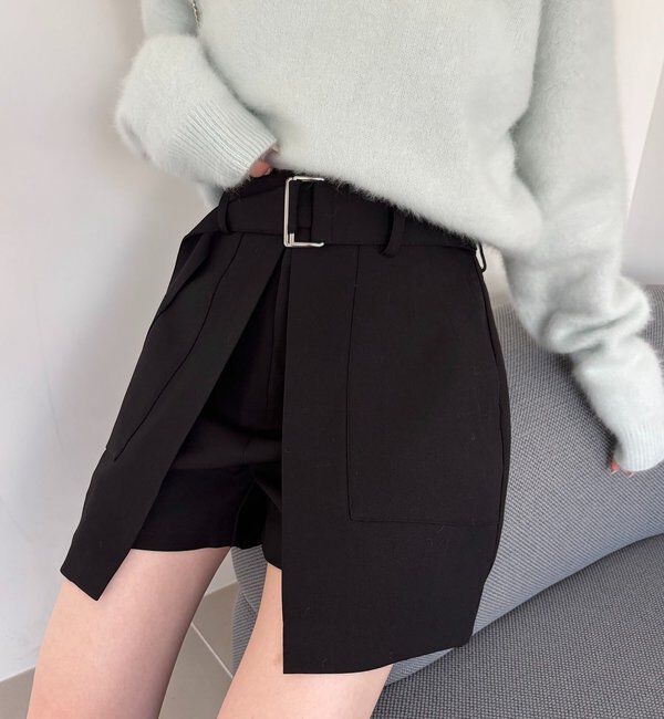  「【セットアップ対応】スカートレイヤードショートパンツ」|スカート|