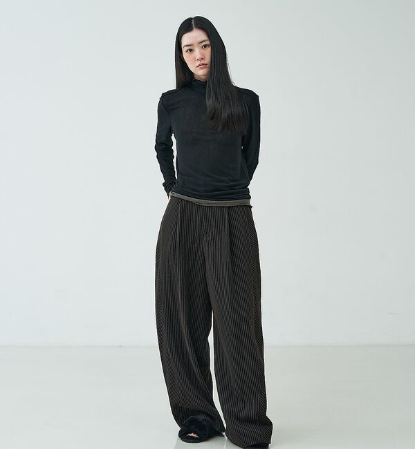 NOMINE「メッシュオフタートル｜シアー 配色【予約】」|Tシャツ・カットソー|