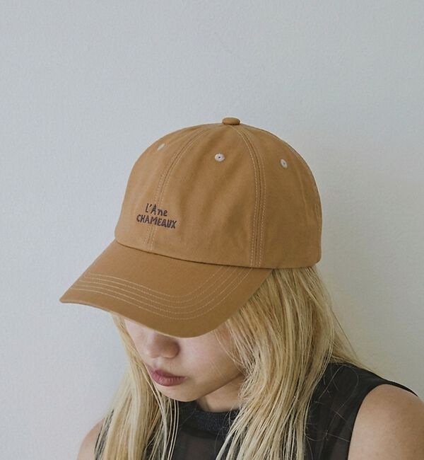NOMINE「【LY】Sign cap サイン 刺繍キャップ｜モロッコロードモチーフ」|その他|キャメル