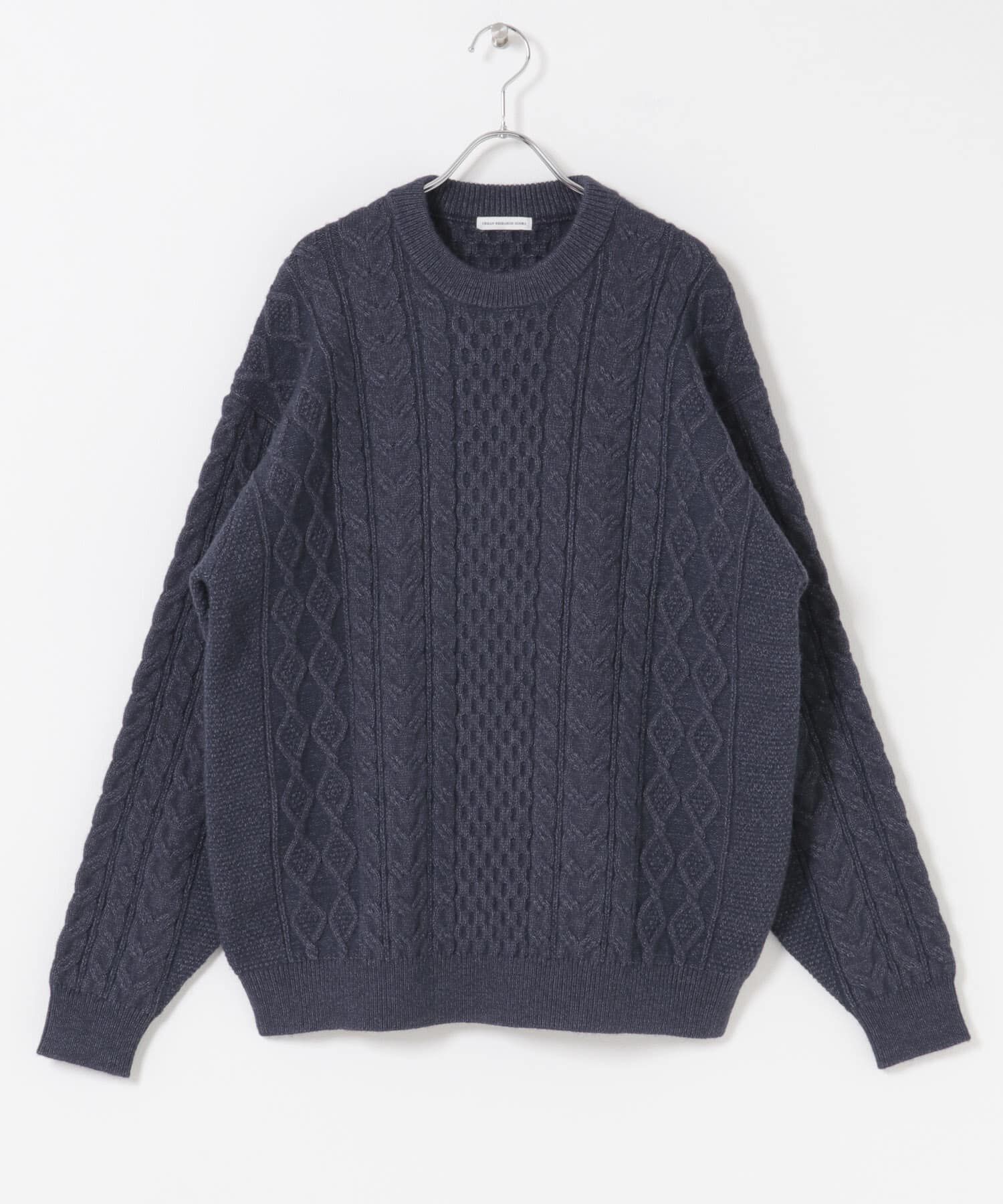 URBAN RESEARCH DOORS「アランニットクルーネックプルオーバー」|ニット・セーター|