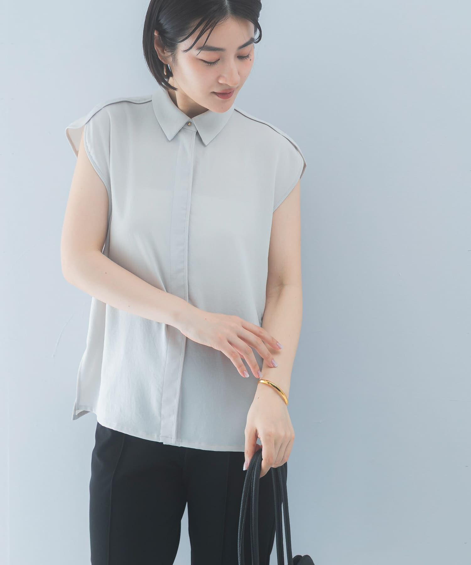 URBAN RESEARCH ROSSO「クールタッチ 防シワ シャツブラウス」|シャツ・ブラウス|