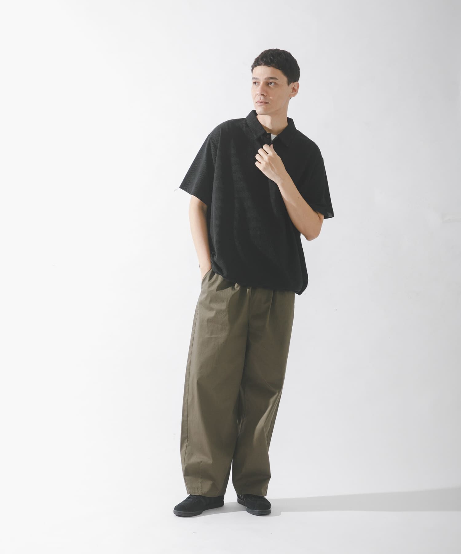 Sonny Label 「カットシアサッカー襟付きプルオーバー」|Tシャツ・カットソー|