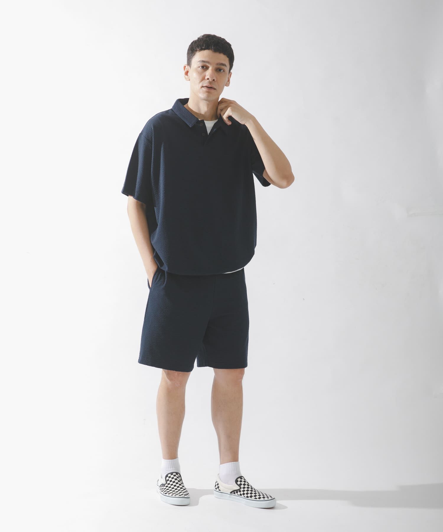 Sonny Label 「カットシアサッカー襟付きプルオーバー」|Tシャツ・カットソー|