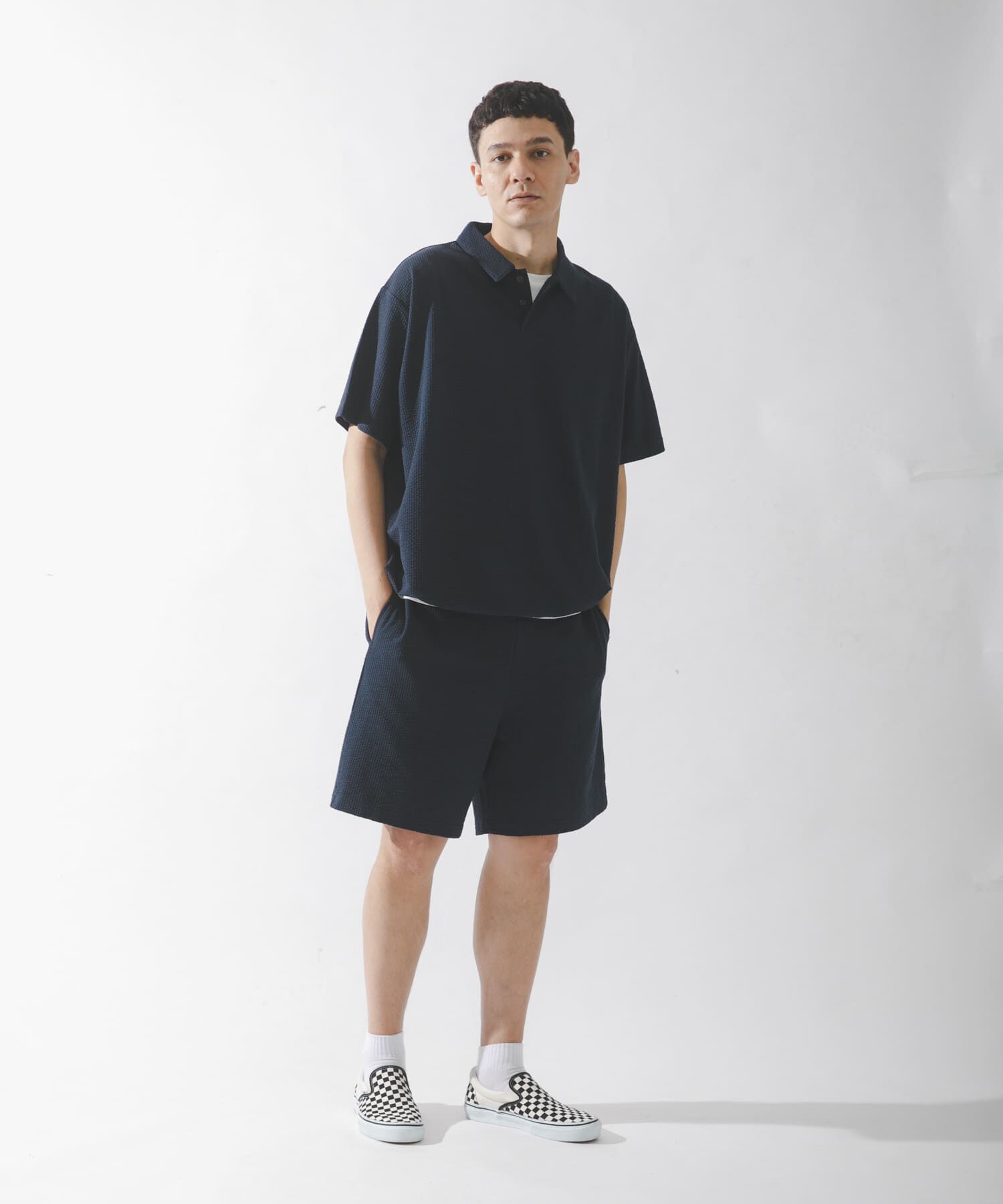 Sonny Label 「カットシアサッカー襟付きプルオーバー」|Tシャツ・カットソー|