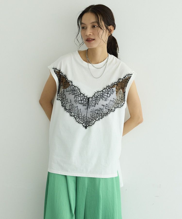 GARAGE OF GOOD CLOTHING「【EC限定】レースドッキングTシャツ」|Tシャツ・カットソー|
