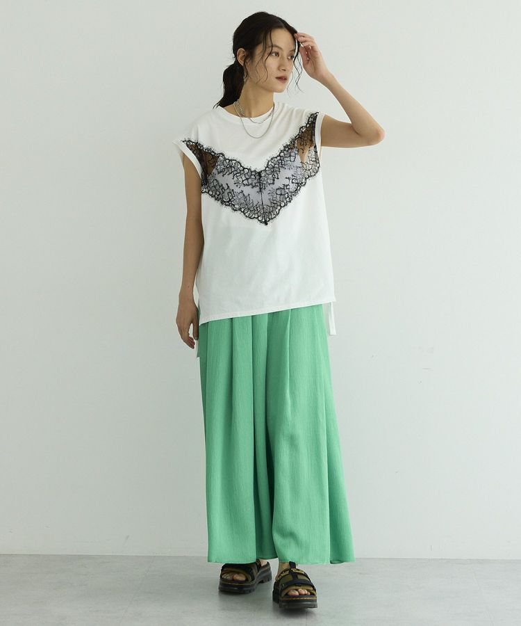 GARAGE OF GOOD CLOTHING「【EC限定】レースドッキングTシャツ」|Tシャツ・カットソー|