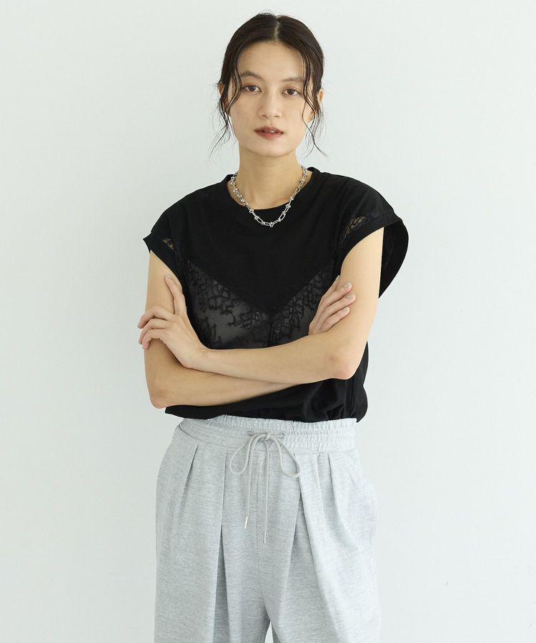 GARAGE OF GOOD CLOTHING「【EC限定】レースドッキングTシャツ」|Tシャツ・カットソー|