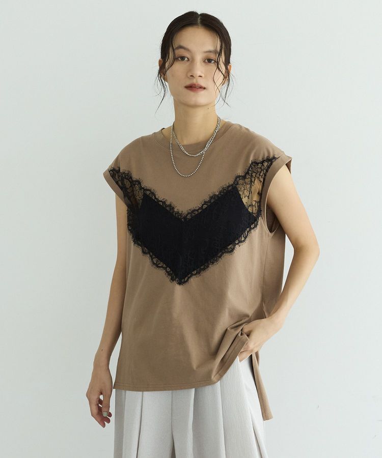 GARAGE OF GOOD CLOTHING「【EC限定】レースドッキングTシャツ」|Tシャツ・カットソー|Camel