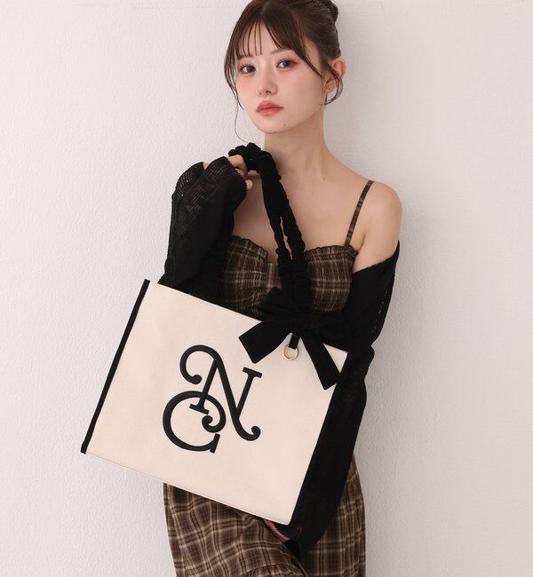  「【WEB限定】ロゴ刺しゅうトートバッグ」|ショルダー・メッセンジャー|