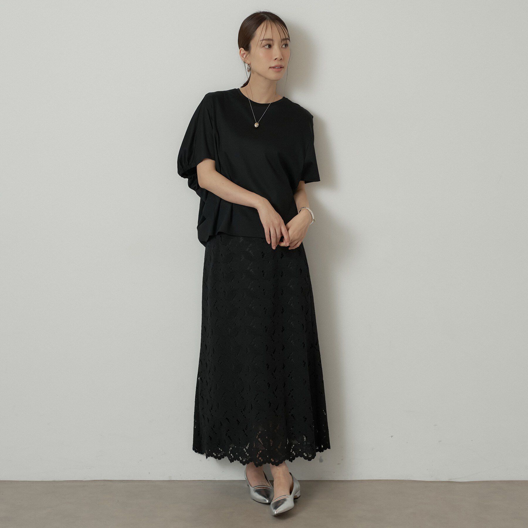 UNTITLED「【汗染み防止/接触冷感】ドルマンプルオーバー」|Tシャツ・カットソー|