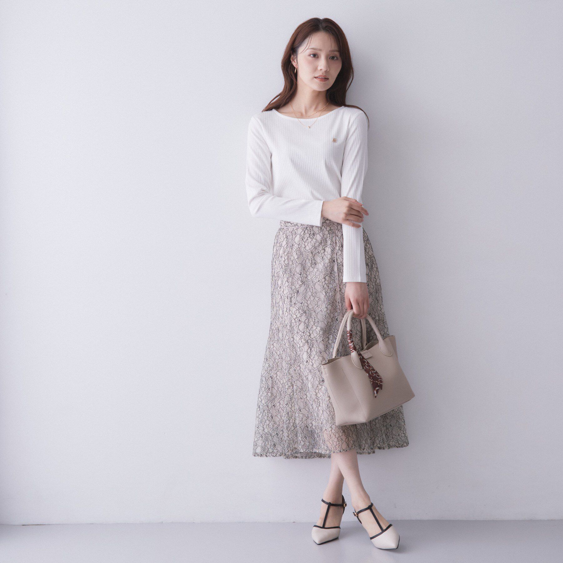 index「シルケットワイドテレコボートネック【洗濯機OK／接触冷感／UVケア】」|Tシャツ・カットソー|