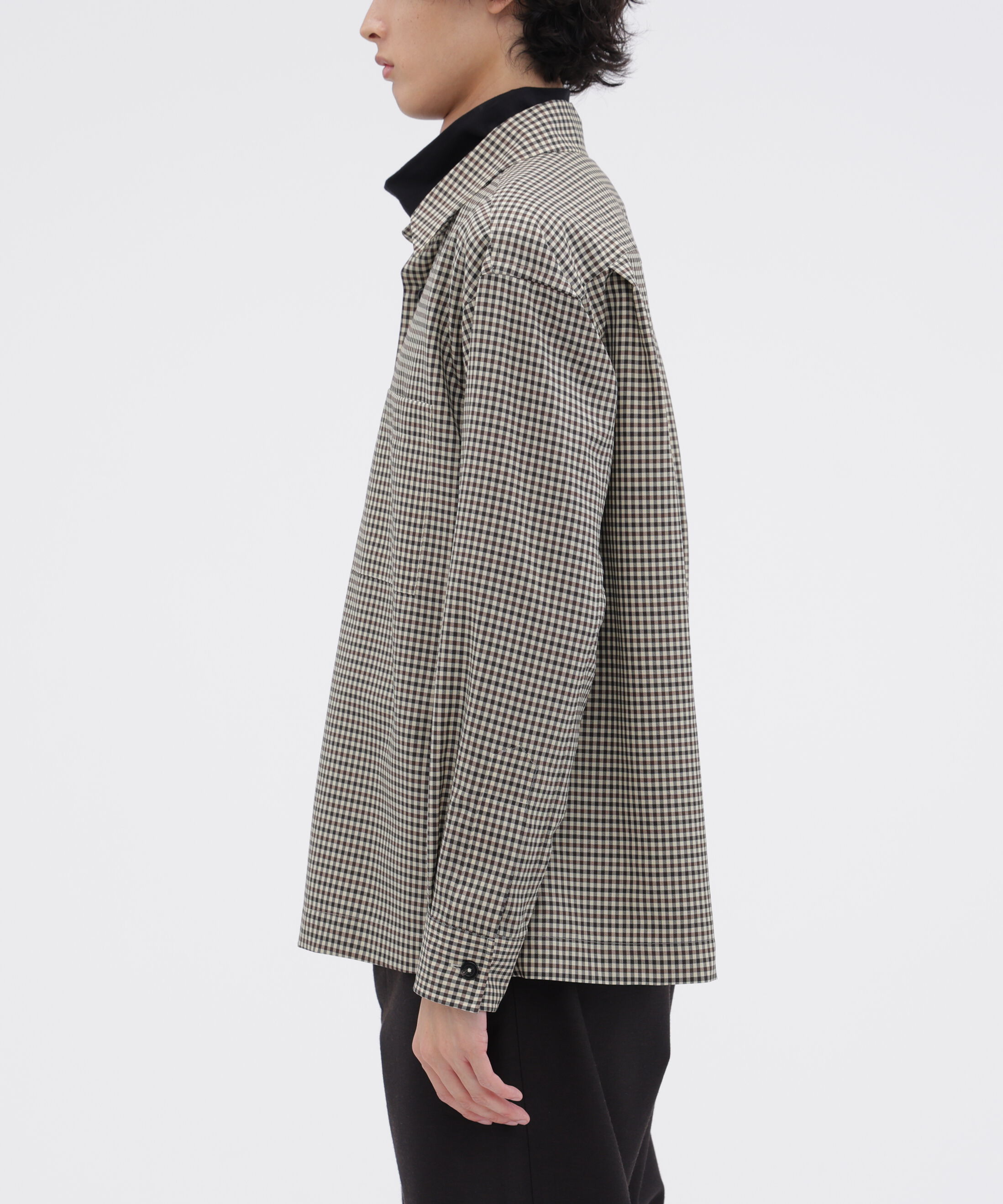 MARGARET HOWELL「WOOL GINGHAM POPLIN SHIRT」|シャツ・ブラウス|