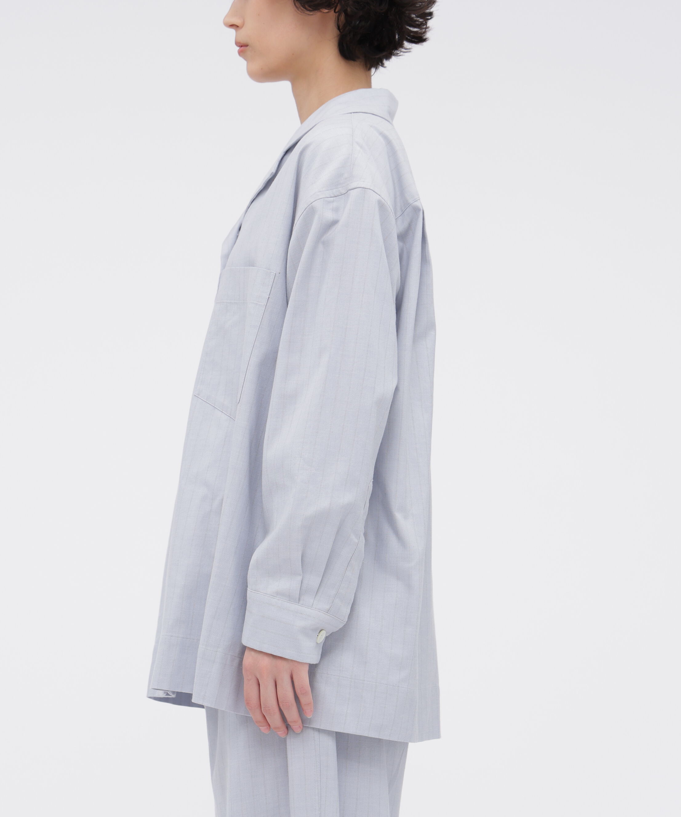 MARGARET HOWELL HOUSEHOLDGOODS「FADED STRIPE PJ SHIRT」|シャツ・ブラウス|