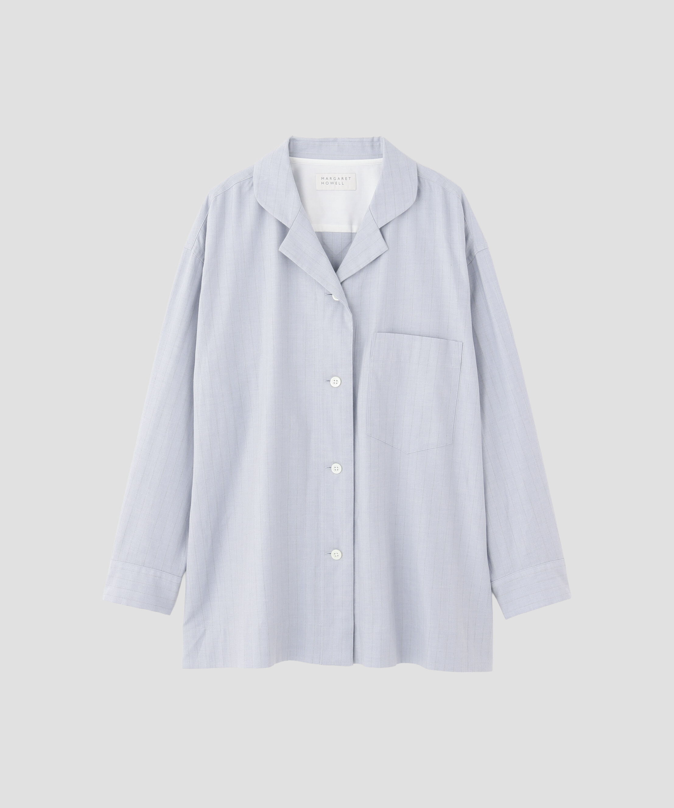 MARGARET HOWELL HOUSEHOLDGOODS「FADED STRIPE PJ SHIRT」|シャツ・ブラウス|