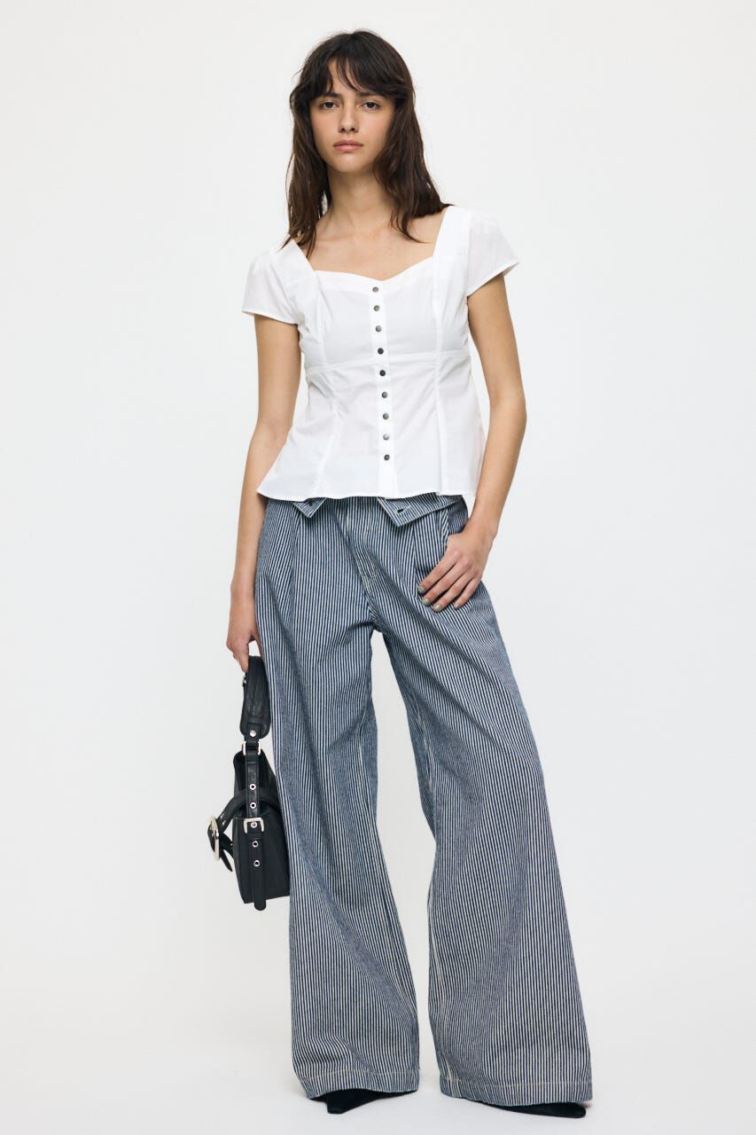 MOUSSY「BUTTON UP FITTED ブラウス」|シャツ・ブラウス|