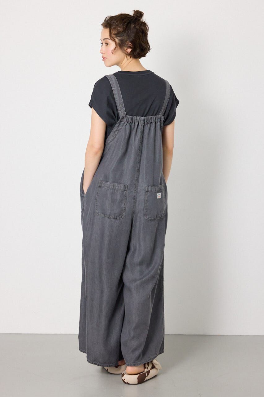 RODEO CROWNS「Thickness DENIMギャザーサロペット」|その他|BLK