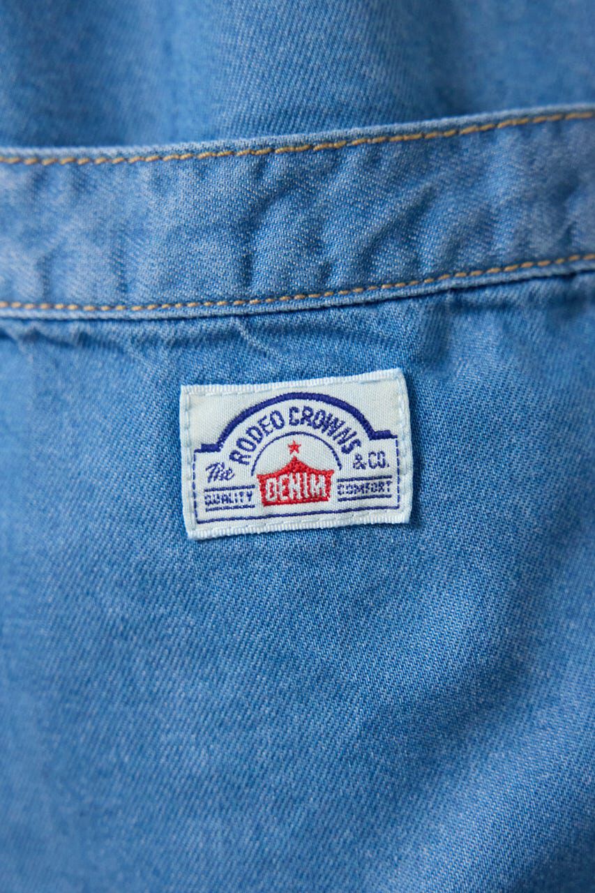 RODEO CROWNS「Thickness DENIMギャザーサロペット」|その他|