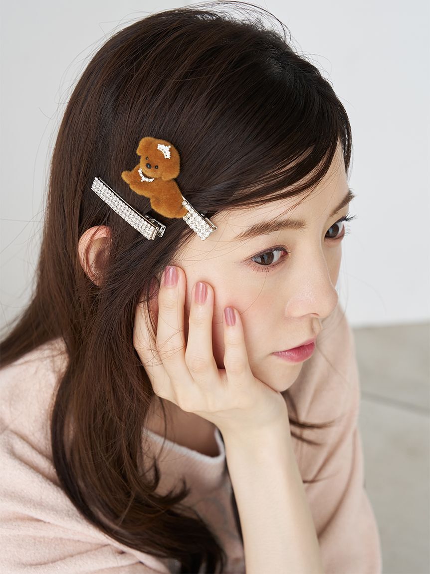 SNIDEL HOME「DOGビジューヘアピンセット」|その他|