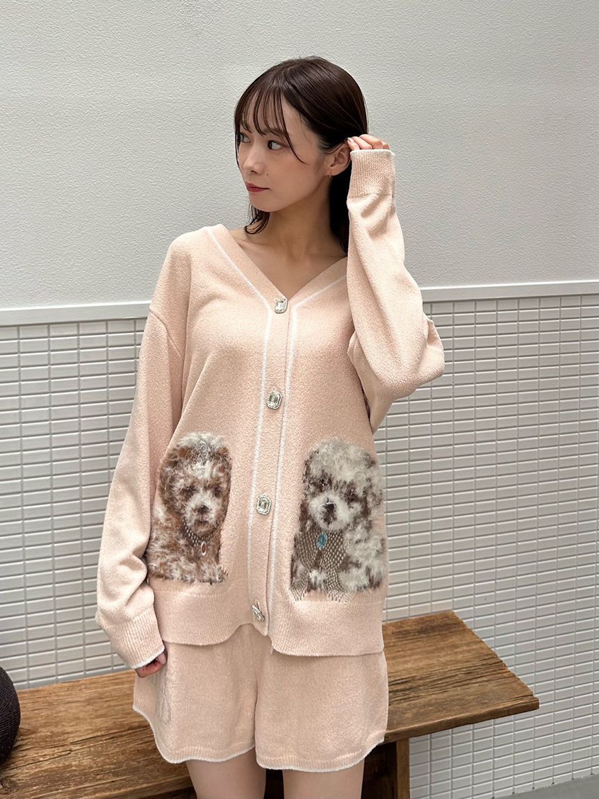 SNIDEL HOME「DOGラメジャガードカーディガン」|ルームウェア|