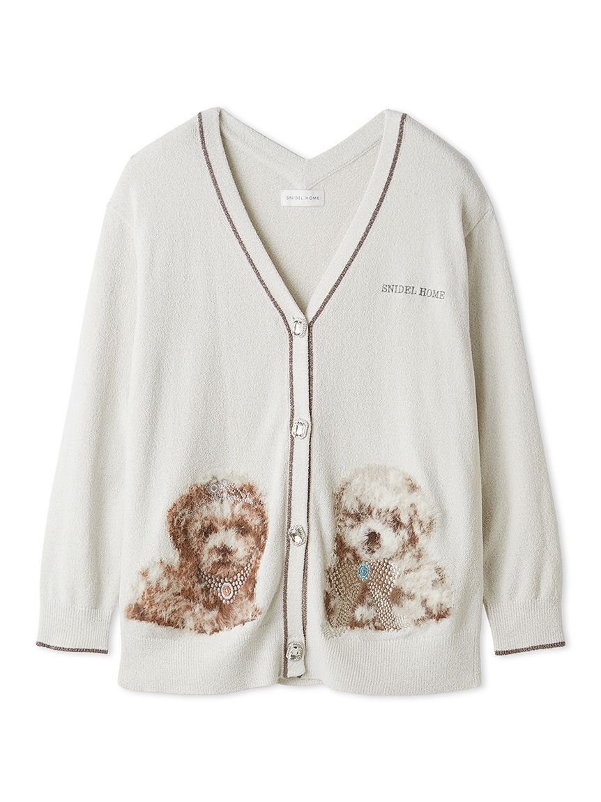SNIDEL HOME「DOGラメジャガードカーディガン」|ルームウェア|
