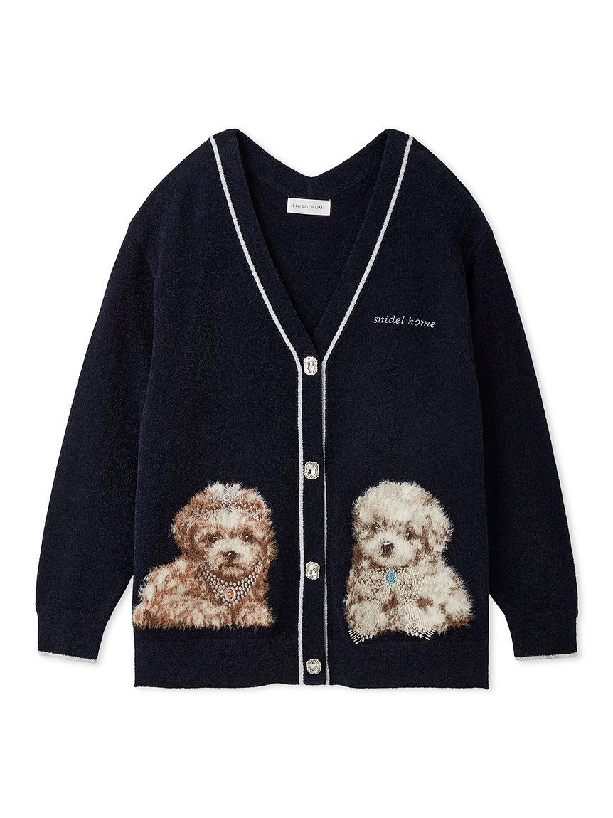 SNIDEL HOME「DOGラメジャガードカーディガン」|ルームウェア|