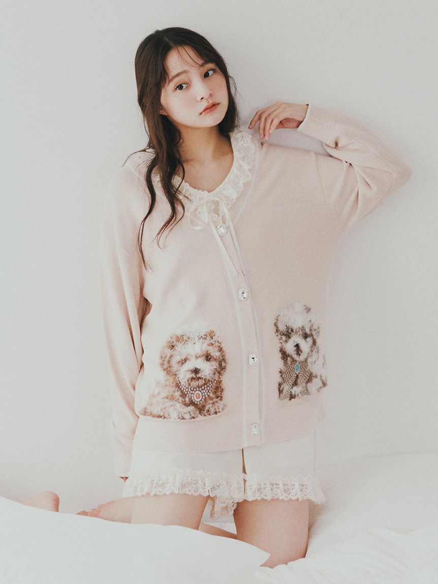 SNIDEL HOME「DOGラメジャガードカーディガン」|ルームウェア|PCH