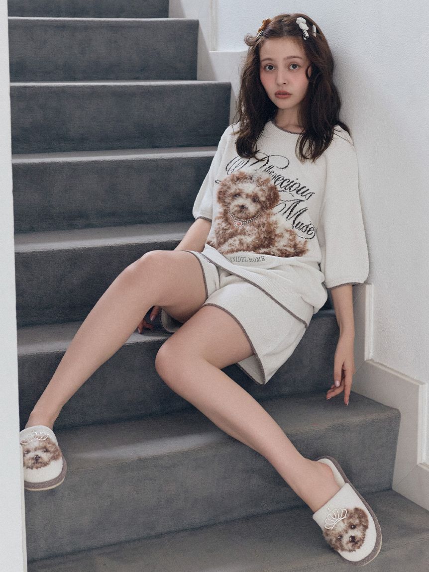 SNIDEL HOME「DOGラメジャガードプルオーバー」|ルームウェア|