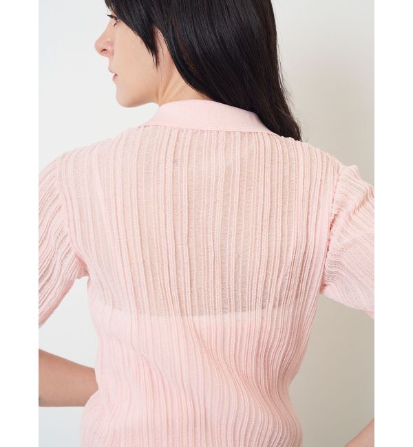 ELENDEEK「SHEER PLEATS KT TOP」|ニット・セーター|