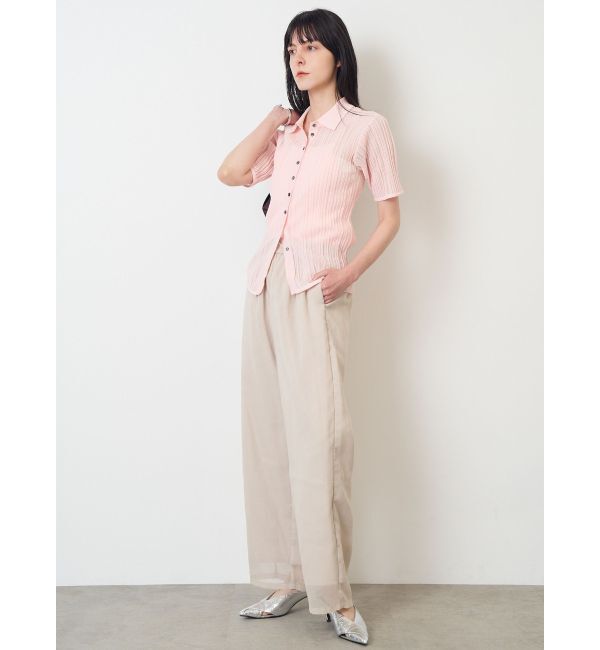ELENDEEK「SHEER PLEATS KT TOP」|ニット・セーター|