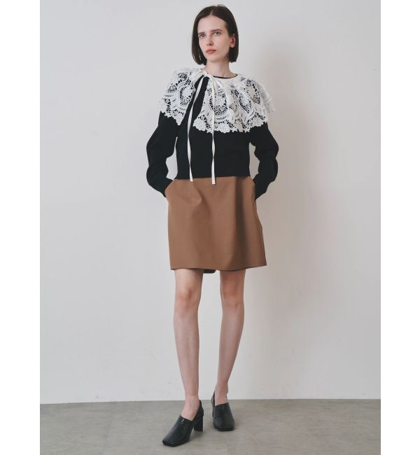 ELENDEEK「LACE COLLAR KT TOP」|ニット・セーター|
