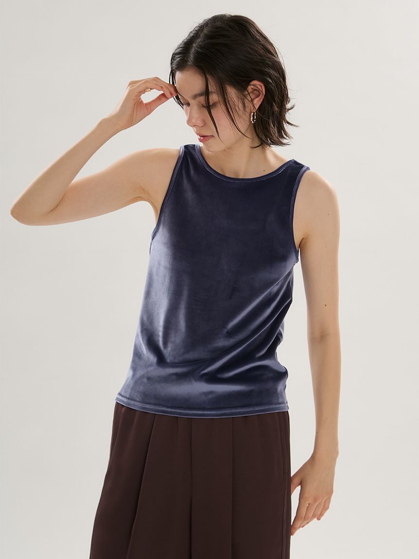 emmi atelier「2wayベロアタンクトップ」|タンクトップ|