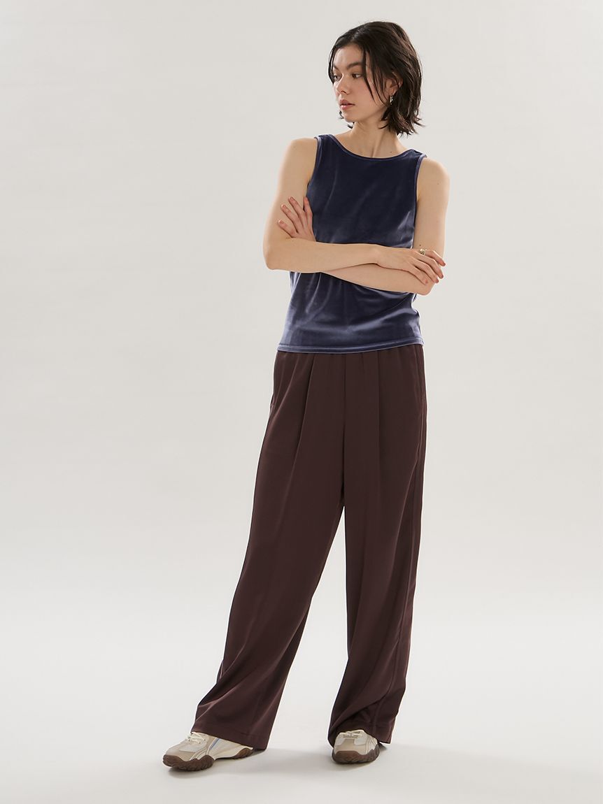 emmi atelier「2wayベロアタンクトップ」|タンクトップ|