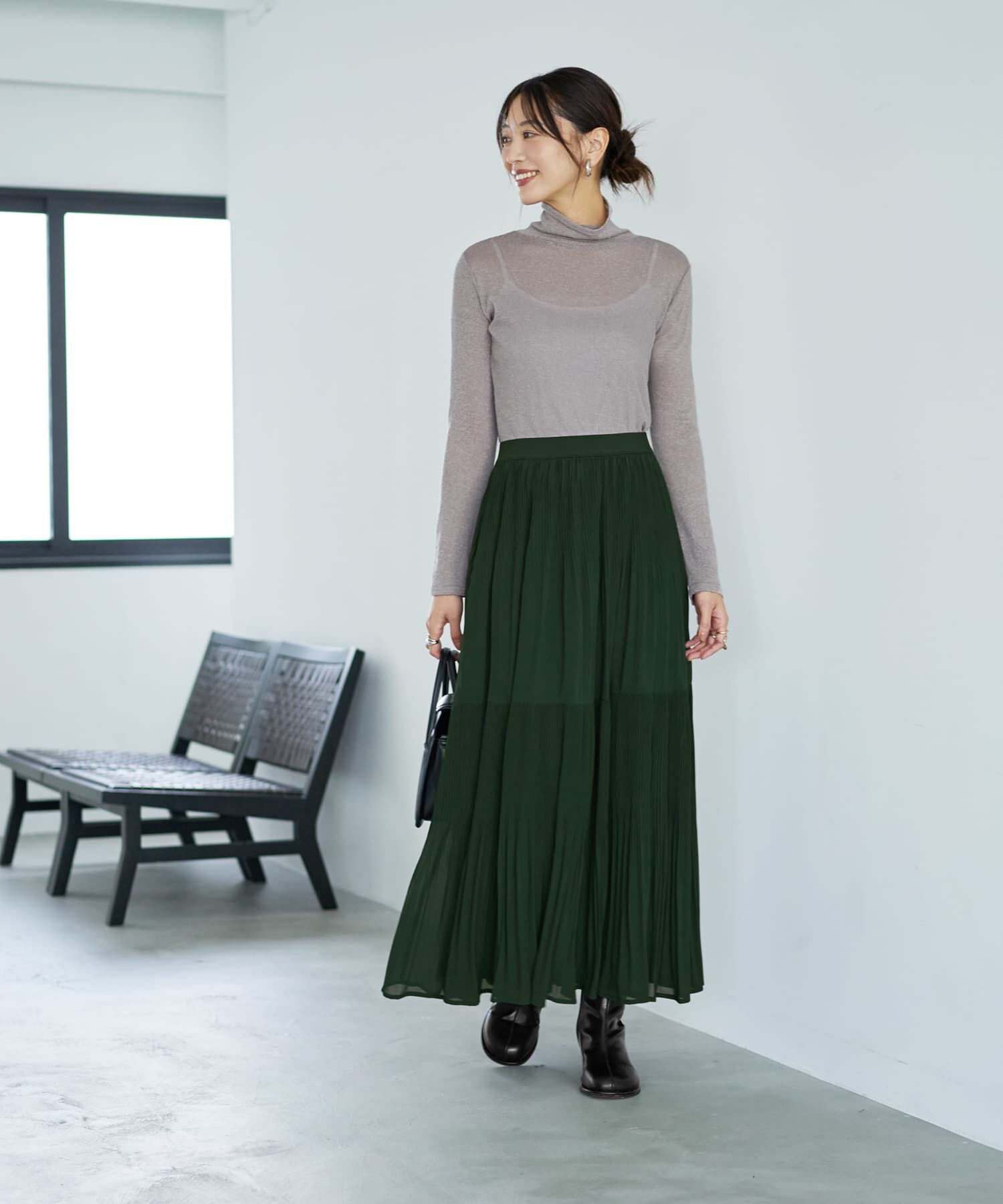 STYLE DELI「テクスチャーインナータートルトップス」|Tシャツ・カットソー|