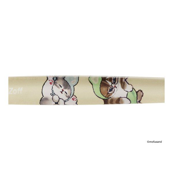 「Zoff｜mofusand ウェリントン型 メガネ | モフサンド [CASUALモデル] 伊達・度付き眼鏡  レンズ交換券付」|メガネ|