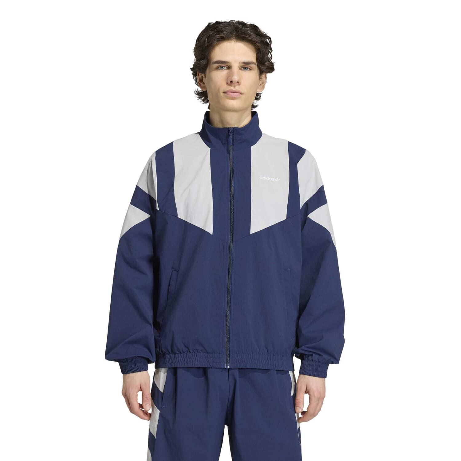 adidas「【ADIDAS ｳｪｱ】M BLOCKED TRACKTOP」|ポロシャツ|ブルー