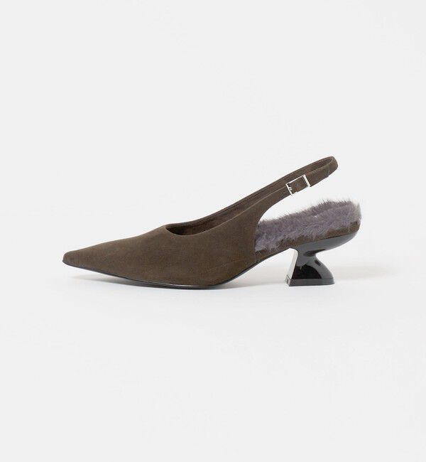 ODETTE E ODILE「＜SY＞シェイプヒール バックベルト パンプス50&uarr;」|パンプス|DK.BROWN