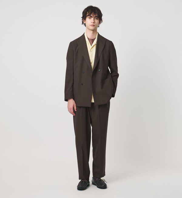 UNITED ARROWS「＜District＞ポリエステル トロピカル ダブル 4ボタン テーラードジャケット」|テーラードジャケット|