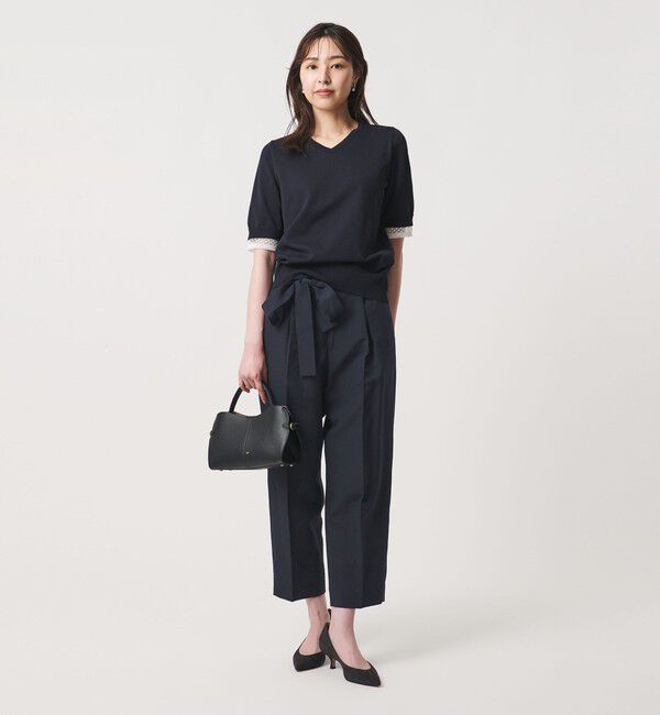 UNITED ARROWS「ハケメ ライク テーパードパンツ ‐ウォッシャブル‐」|スラックス|