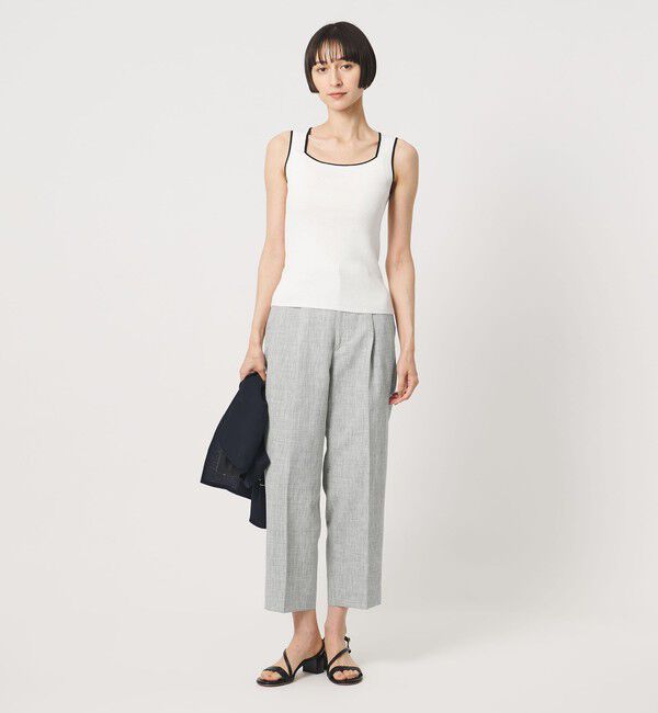 UNITED ARROWS「ハケメ ライク テーパードパンツ ‐ウォッシャブル‐」|スラックス|
