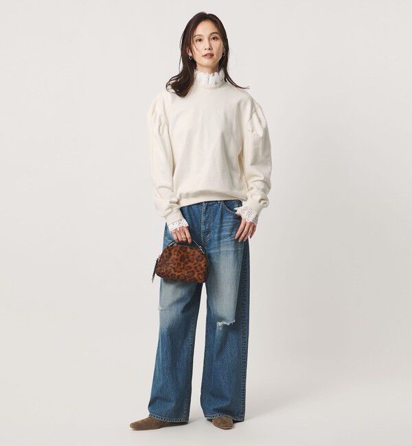 UNITED ARROWS「【別注】＜dahl&rsquo;ia＞レース ドッキング スウェット ‐united LOVE project 2026」|スウェット・ジャージ|