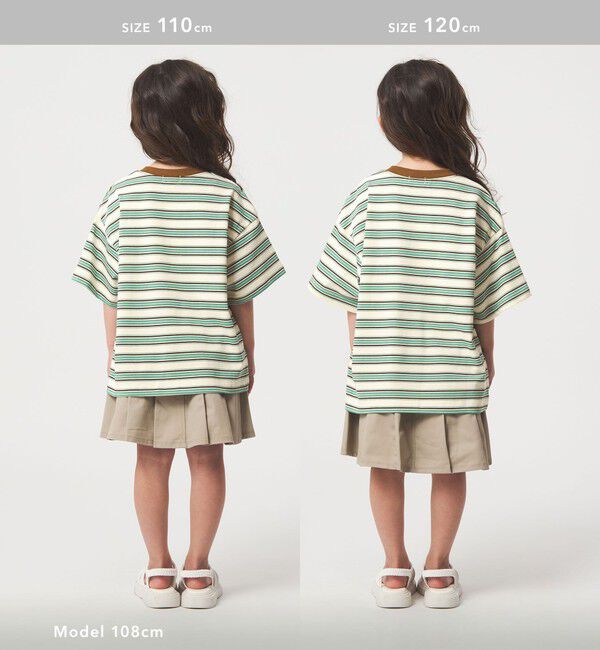 UNITED ARROWS green label relaxing「【スタメンシリーズ】ボーダーＴシャツ / キッズ  100cm-160cm」|Tシャツ・カットソー|