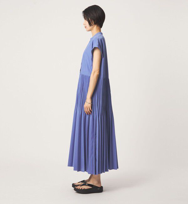 UNITED ARROWS green label relaxing「［size SHORT/TALLあり］全方位映えプリーツワンピ マシンウォッシャブル 吸水速乾」|ワンピース|