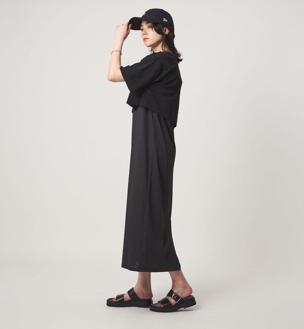 UNITED ARROWS green label relaxing「チュール プルオーバー&times;ノースリーブ ワンピース セット 吸水速乾」|ワンピース|